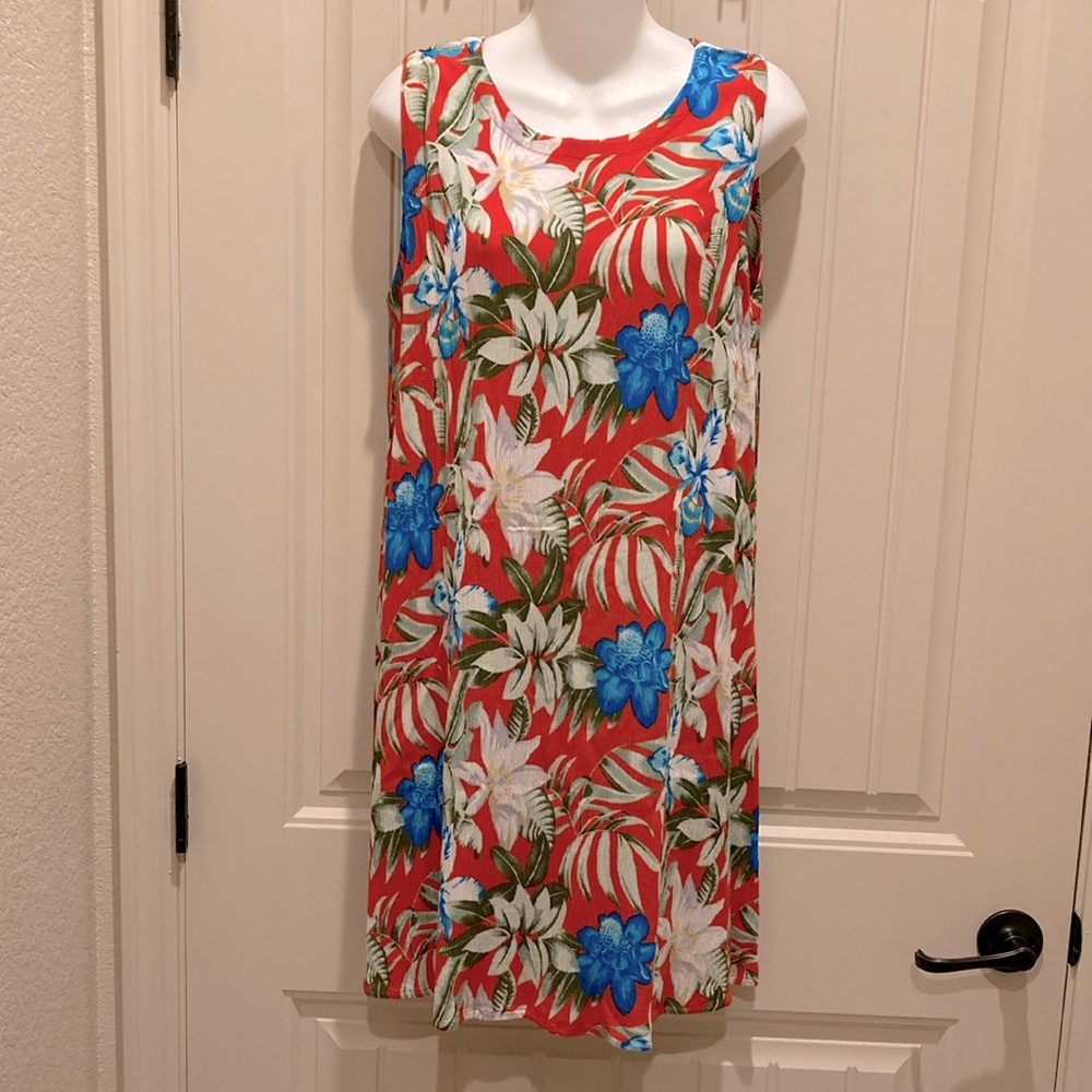 Hibiscus Collection Hawaii Tina’s Creation Women’s Sz OS Tropical Floral Print